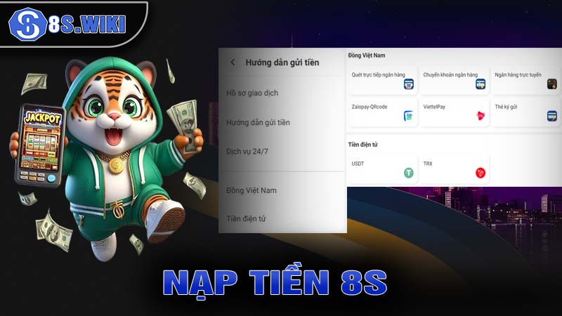 Nạp tiền 8s